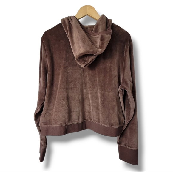 Aerie Velour Cropped Zip Up Hoodie, XXL - Picture 6 of 6